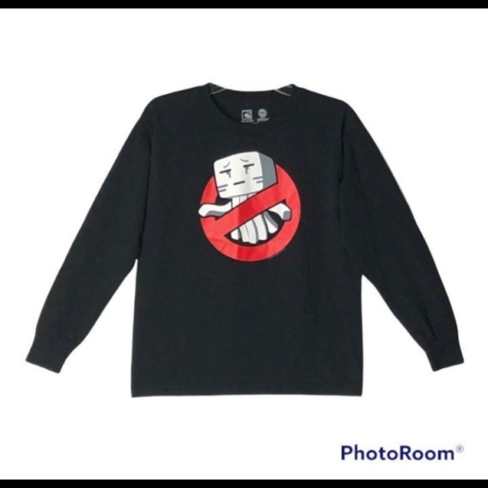 Minecraft Mojang Ghast GhastBusters Black T-Shirt Kids/Youth Size Large (14/16)